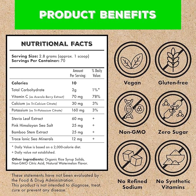 Superieur Electrolytes?“Plant Based Electrolyte Supplement w/Sea Minerals for Hydration & Recovery?“Keto Friendly, Non-GMO, Zero Sugar, Vegan, Healthy Sports Drink Powder?“Lime Blueberry (70 Servings)