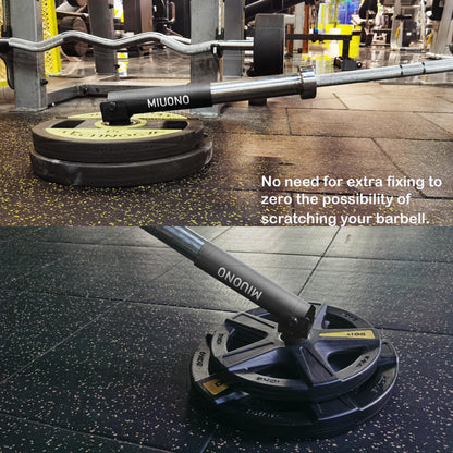 MIUONO Landmine Attachment for Barbell, T Bar Row Attachment Fit for 2" Olympic Bar, Full 360°