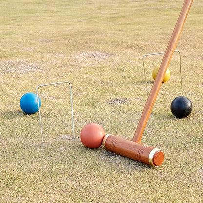 ApudArmis Deluxe Size Croquet Wickets, Set of 9 Colorful Square Arrow Wickets Replacement for 35In & 32In &28In Croquet Lawn Backyard Outdoor Game (10.6In Height & 6.7In Width)