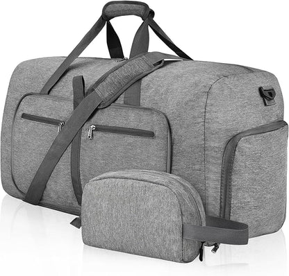Felipe Varela Duffle Bag with Shoes Compartment and Adjustable Strap,Foldable Travel Duffel Bags for Men Women,Waterproof Duffel Bags