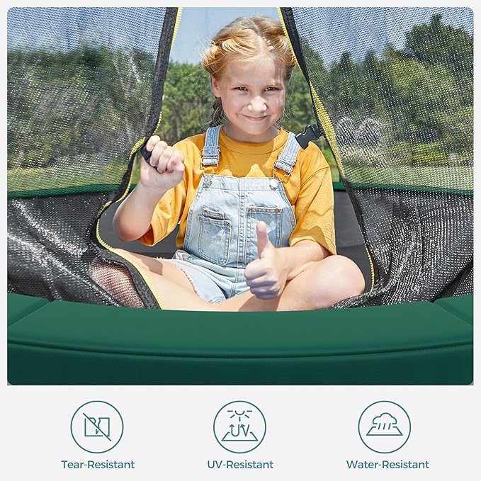 SONGMICS Trampoline Pad, 8ft 10ft 12ft 14ft 15ft Replacement Trampoline Safety Pad, Spring Cover