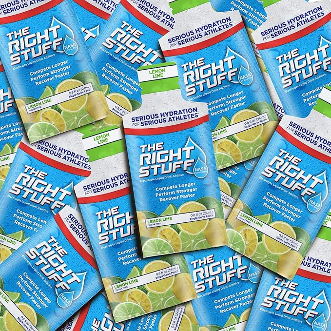 The Right Stuff electrolyte drink concentrate - 10 Pouch Box - Lemon Lime