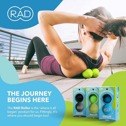 RAD Soft Peanut Massage Ball ??Low Density Yoga Deep Tissue Roller Ball ??Myofascial Release for Back, Neck, Feet, Psoas & Spine ??Suboccipital & Thoracic Trigger Point Therapy