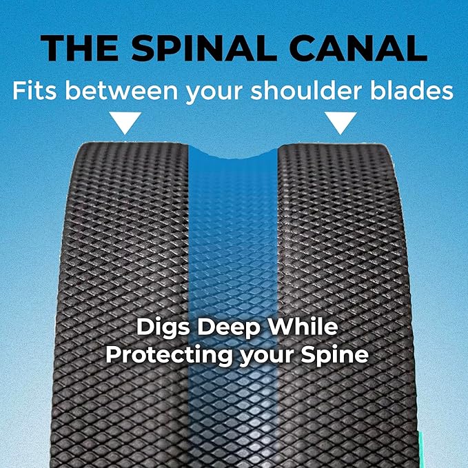 Chirp Wheel Foam Roller ??Targeted Back & Neck Relief, Lumbar Spine Stretcher, Spinal Decompression Back Stretcher, Massage Roller with Density Foam for Physical Therapy, Supports 500lbs, 4-Pack Mint