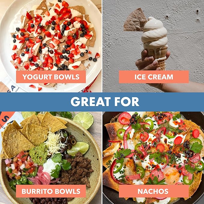 MASA Tortilla Chips Snack Pack - Seed Oil Free Snacks, Organic Chips Tortilla - Gluten & Dairy Free, Naturally Grown Corn Chip - Made with Grass Fed Tallow & Sea Salt (2 Pack, 5oz Each - Churro)