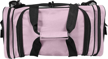DALIX 17" Duffle Bag Dual Front Mesh Pockets (Black Gold Gray Dark Green Navy Blue Maroon Royal Blue Orange Pink Purple Red White