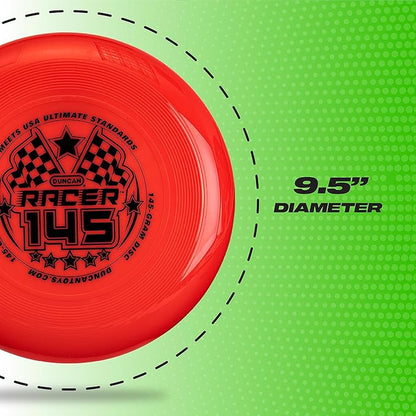Duncan Racer 145G Weighted Flying Disc - Ultimate Disc for Junior Division, Best for Beach and Outdoor Games, Blue