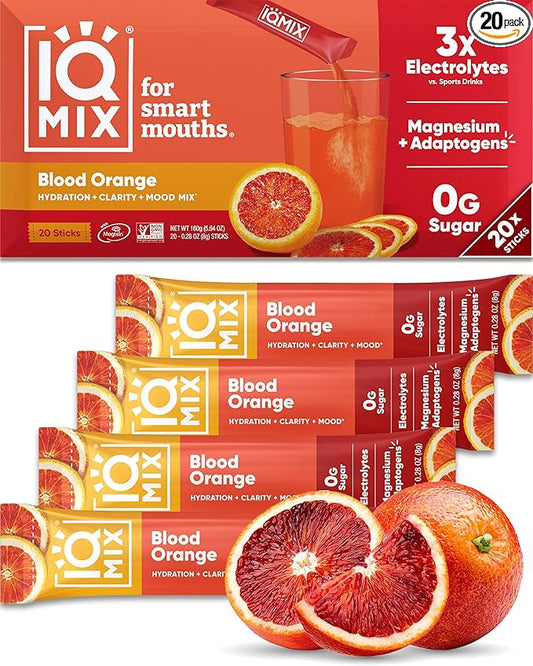 IQMIX Hydration Electrolyte Powder – 4-in-1 Formula for Hydration, Mental Clarity, Mood and
