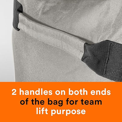 Fitdom 130L 36" Heavy Duty Extra Large Sports Gym Equipment Travel Duffle Bag W/Adjustable Shoulder Strap & 7 Compartments. Perfect for Soccer Baseball Basketball Hockey Football, Team Coaches & More