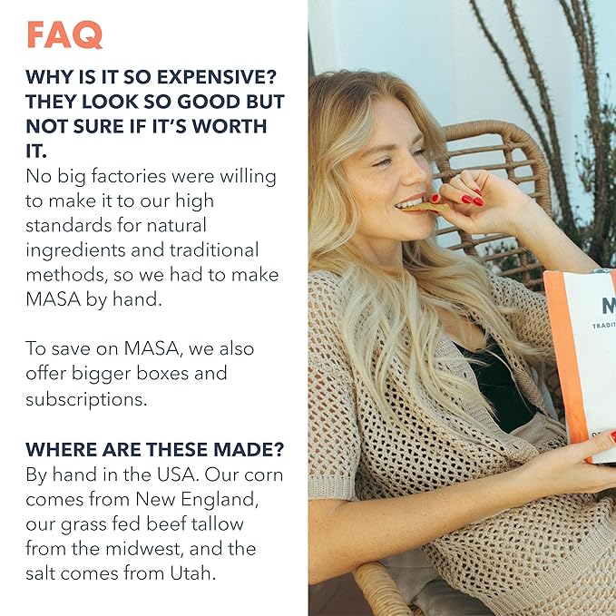 MASA Chips - Cobanero Tortilla Chips - Handmade Corn Tortillas - Spicy Chips & Snacks - Naturally Grown Yellow Corn, Grass Fed Tallow, Sea Salt, Chili - Seed Oil-Free Hot Chips - 2 Pack 5 Ounce Each