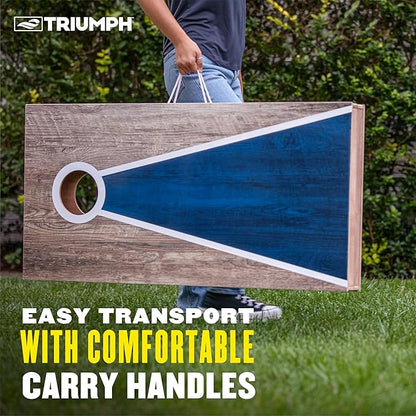 Triumph LED Keyhole 2' x 4' Cornhole Set with Light-Up Path and Scoring