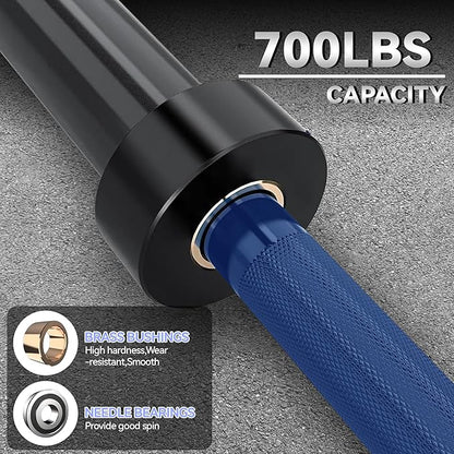 Barbell Bar for Weightlifting - 7FT Heavy Duty (1500LB/700LB), 4FT Short (500LB), 47" EZ Curl Bar - Fits 2" Standard Plates - Home Gym Strength Training