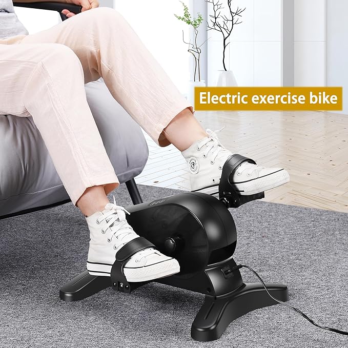 Electric Pedal Exercicser mini Motorized Exercise Bike for Leg and Arm Low Impact Exercise