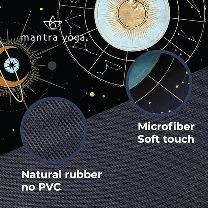 Mantra Yoga Travel PRO 1.5mm - Foldable Fitness & Exercise Mat with Bag | Lightweight, Compact & Eco-Friendly | Non-Slip & Washable | For All Types of Yoga | 72" L x 24" W | 2.6 lbs