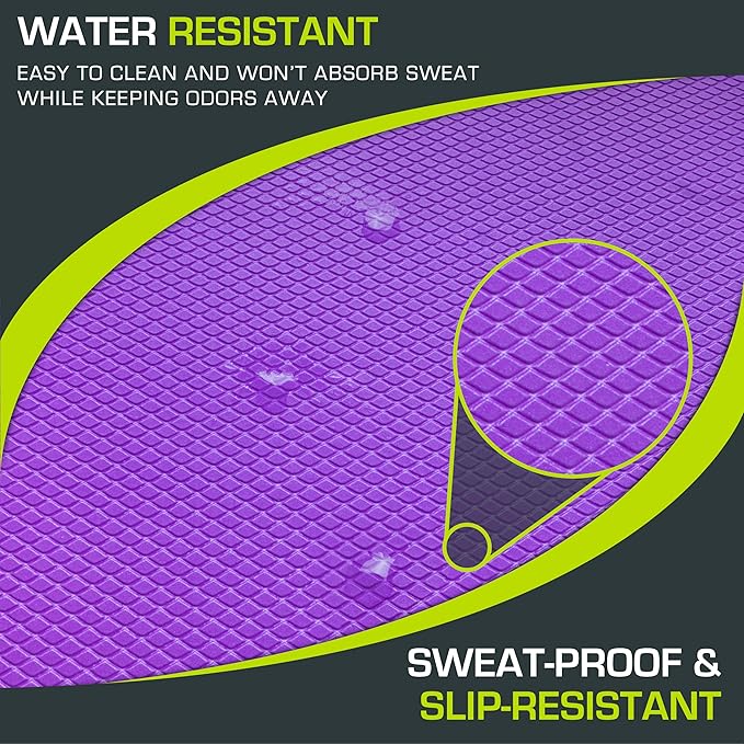 ProsourceFit Exercise Balance Pad ??Non-Slip Cushioned Foam Mat & Knee Pad for Fitness and Stability Training, Yoga, Physical Therapy