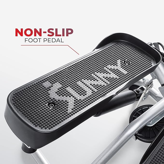 Sunny Health & Fitness Mini Steppers for Exercise at Home, Stair Step Workout Machine, Full Body Cardio Equipment, with Optional Free SunnyFit App Connection and Resistance Band