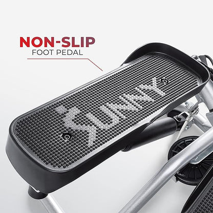 Sunny Health & Fitness Mini Steppers for Exercise at Home, Stair Step Workout Machine, Full Body Cardio Equipment, with Optional Free SunnyFit App Connection and Resistance Band