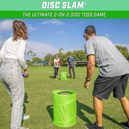 GoSports Disc Slam Game - Classic or PRO - Outdoor Disc Toss Yard and Beach Party Game