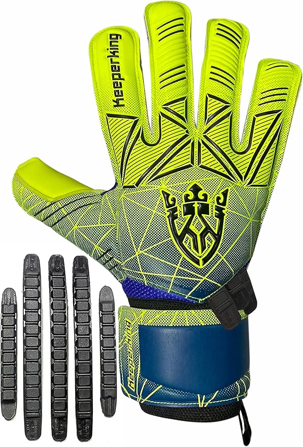 Soccer Goalie Goalkeeper Gloves for Kids Boys Youth & Adult,Latex Strong Grip Palms with Removable Finger Spines Protection Children Football Gloves for Training/Match(Sizes 5-10,6 Styles)
