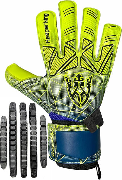 Soccer Goalie Goalkeeper Gloves for Kids Boys Youth & Adult,Latex Strong Grip Palms with Removable Finger Spines Protection Children Football Gloves for Training/Match(Sizes 5-10,6 Styles)