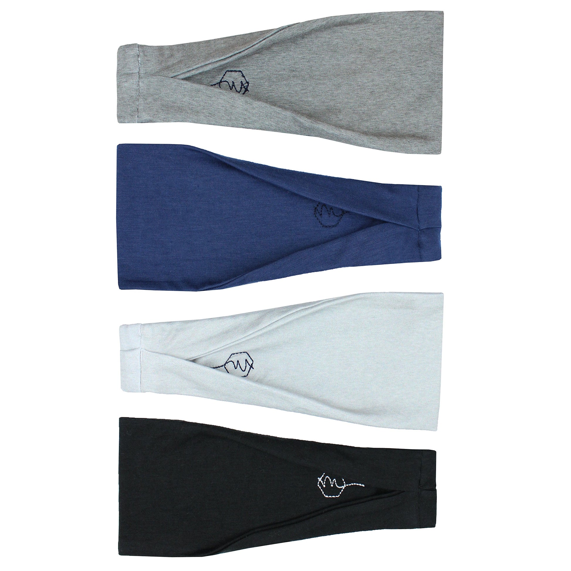 Maven Thread 4" Wide Workout Headbands for Women (4 Pack) – Non-Slip Sweatbands for Gym, Running &