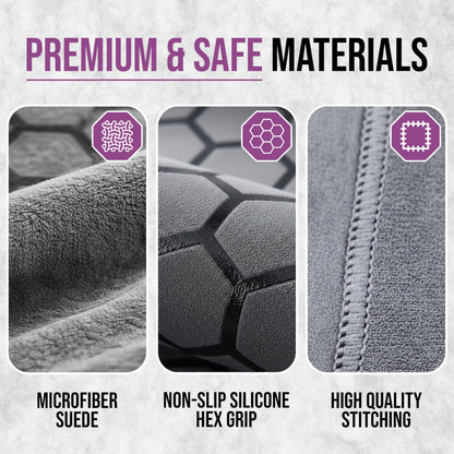 Clever Yoga Hot Yoga Mat Towel – Non-Slip Grip for Hot Yoga, Sweat Absorbent, Honeycomb Silicone