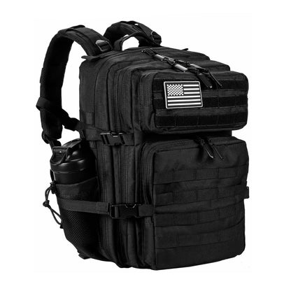 LHI Military Tactical Backpack for Men and Women 45L Army 3 Days Assault Pack Bag Large Rucksack
