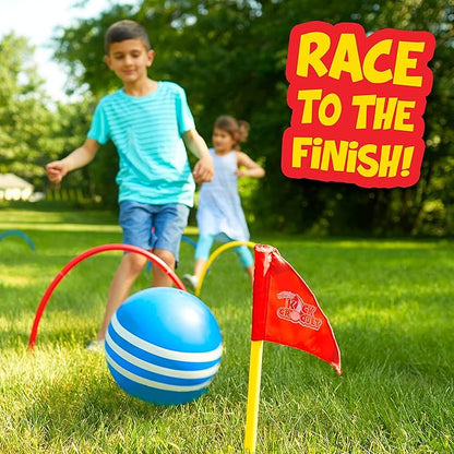 Franklin Sports Kick Croquet Game Set - Perfect for Kids and Adults - Combines Soccer and Croquet - Great for Outdoor Play