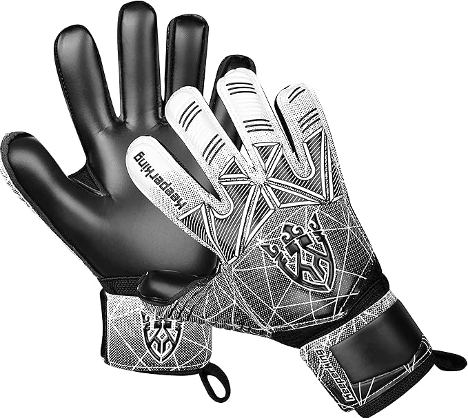 Soccer Goalie Goalkeeper Gloves for Kids Boys Youth & Adult,Latex Strong Grip Palms with Removable Finger Spines Protection Children Football Gloves for Training/Match(Sizes 5-10,6 Styles)