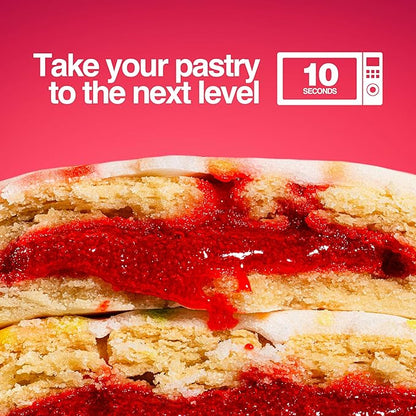 Legendary Foods 22g Protein Pastry+ Strawberry Low Carb Meal Replacement Bar, Low Glycemic, Gluten Free Protien Snacks - Healthy Keto Snack Box, 8x Zero Sugar Energy Bars - Bariatric Diabetic Friendly
