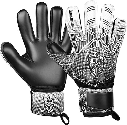 Soccer Goalie Goalkeeper Gloves for Kids Boys Youth & Adult,Latex Strong Grip Palms with Removable Finger Spines Protection Children Football Gloves for Training/Match(Sizes 5-10,6 Styles)