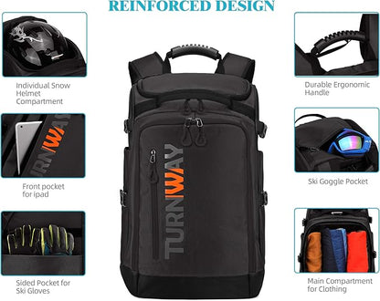 Ski/Snowboard Boot Bag/Skating Bag | Excellent for Store and Transport Gear, Jacket, Helmet, Goggles, Gloves & Accessories