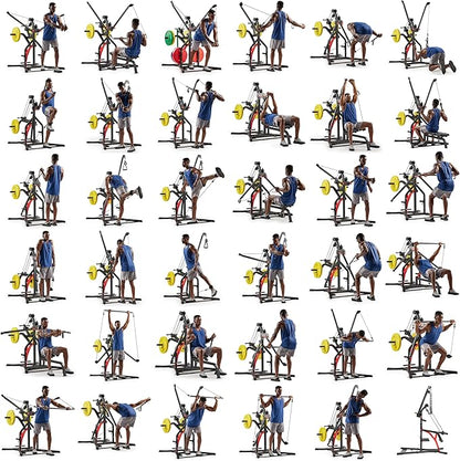 Sunny Health & Fitness Multifunctional Strength Training Home Gym ??Complete Workout Equipment with Training Attachments, Optional Squat Stand, Power Rack Cage, Adjustable Incline Bench