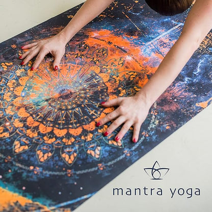 Mantra Yoga Travel PRO 1.5mm - Foldable Fitness & Exercise Mat with Bag | Lightweight, Compact & Eco-Friendly | Non-Slip & Washable | For All Types of Yoga | 72" L x 24" W | 2.6 lbs