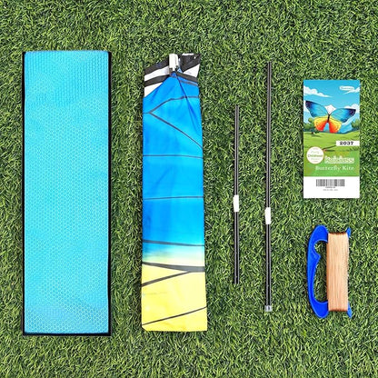 Butterfly Kites for Kids and Adults, Easy to Fly Large Single Line Kite for Boys and Girls - 55" x 28" Beach Kite for Beginners, 300ft String Handle Included
