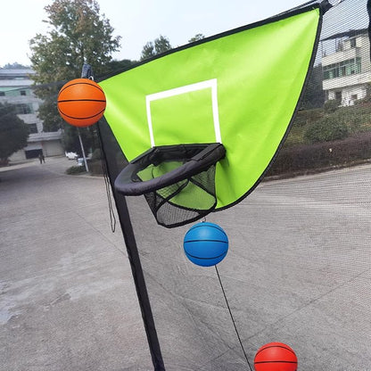 Trampoline Basketball Hoop, with Pump and 4 Mini Balls, Easy to Install, Universal Trampoline Accessories, Trampolines Basketball for Dunking