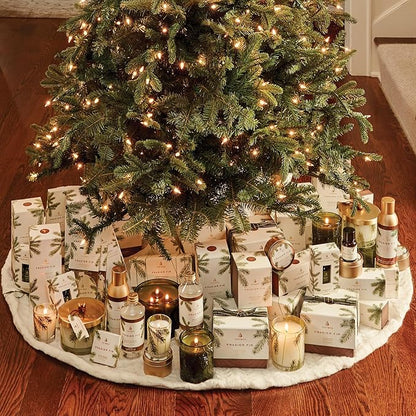 Thymes Frasier Fir Scented Candles for Home Decor - Green Pillar Candles for Women & Men - Place on Candle Holder - Luxury Home Fragrance Gifts (Molded Pinecone Pillar)