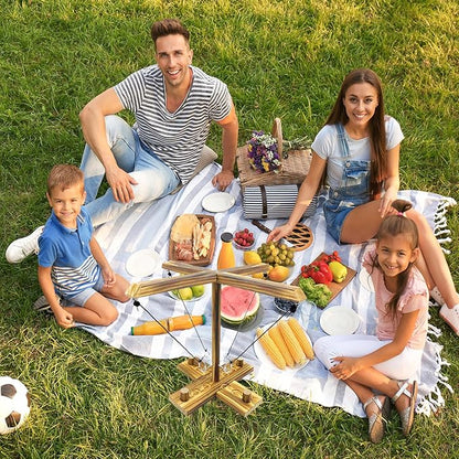 Hook Toss Game, Ring Toss Game, Handmade Wooden Ladder, Throwing Hook and Ring Battle Game for Family