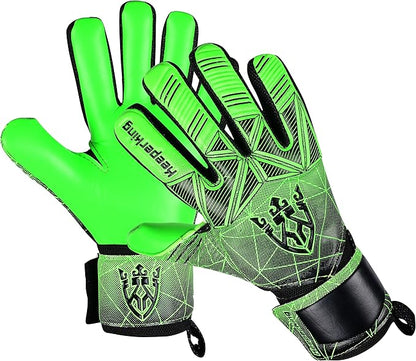 Soccer Goalie Goalkeeper Gloves for Kids Boys Youth & Adult,Latex Strong Grip Palms with Removable Finger Spines Protection Children Football Gloves for Training/Match(Sizes 5-10,6 Styles)