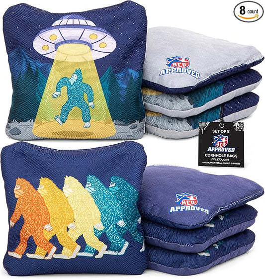Play Platoon Cornhole Bags Set of 8 Regulation Professional Corn Hole Bean Bags ACO Approved