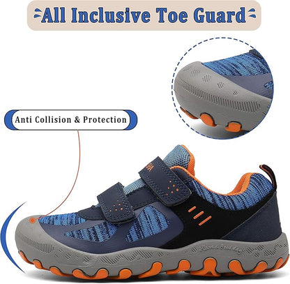 Mishansha Kids Hiking Boots Toddler Girls Boys Hiking Shoes Water-Resistant Anti-Collision Non-Slip Athletic Outdoor Trekking Boots