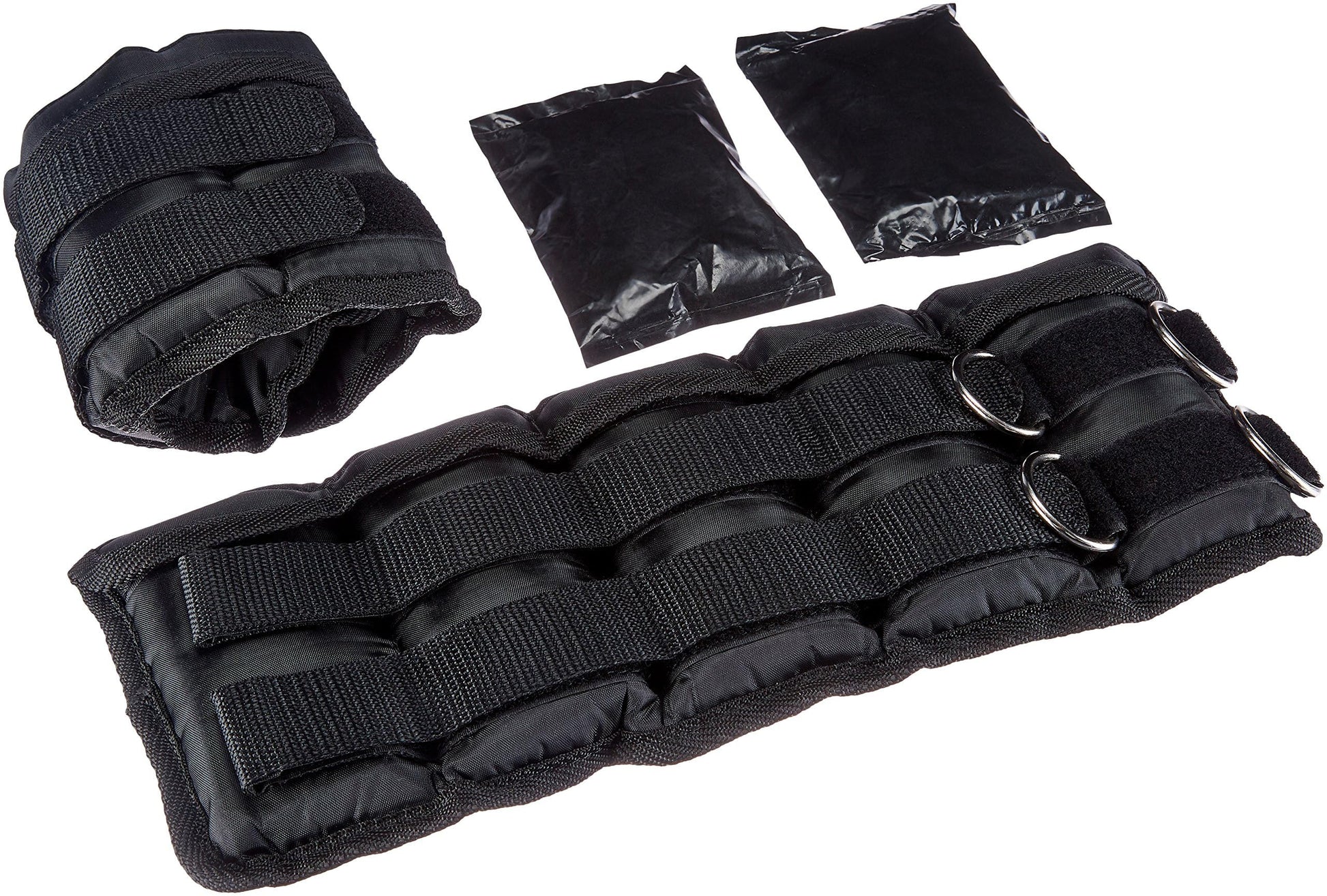 Amazon Basics Adjustable Ankle Weights for Men & Women,10 lb Set (5 lb Each), for Workouts