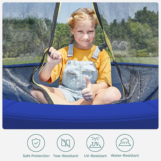 SONGMICS Trampoline Pad, 8ft 10ft 12ft 14ft 15ft Replacement Trampoline Safety Pad, Spring Cover