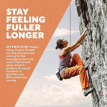 Myprotein Impact Whey Protein Powder, 2.2 Lbs (32 Servings) Chocolate Brownie, 22g Protein & 5g BCAA Per Serving, Protein Shake for Superior Performance, Muscle Strength & Recovery, Gluten Free