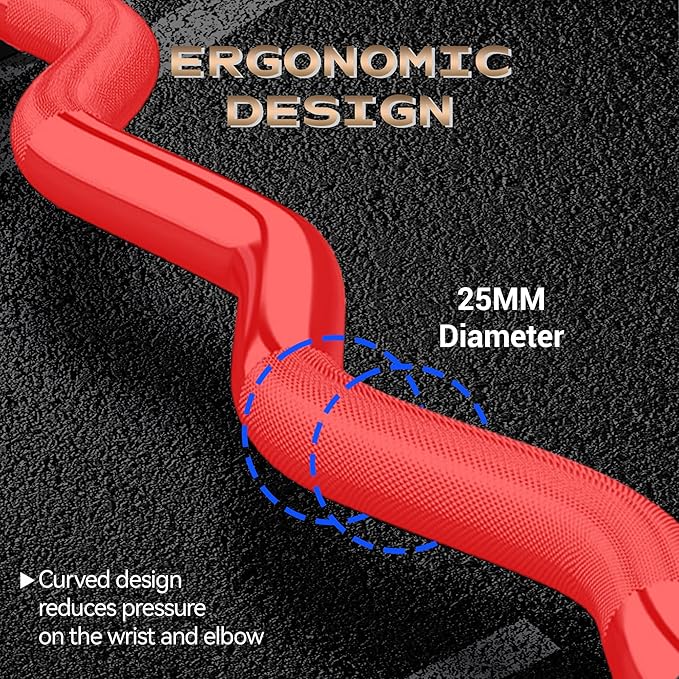 Barbell Bar for Weightlifting - 7FT Heavy Duty (1500LB/700LB), 4FT Short (500LB), 47" EZ Curl Bar - Fits 2" Standard Plates - Home Gym Strength Training
