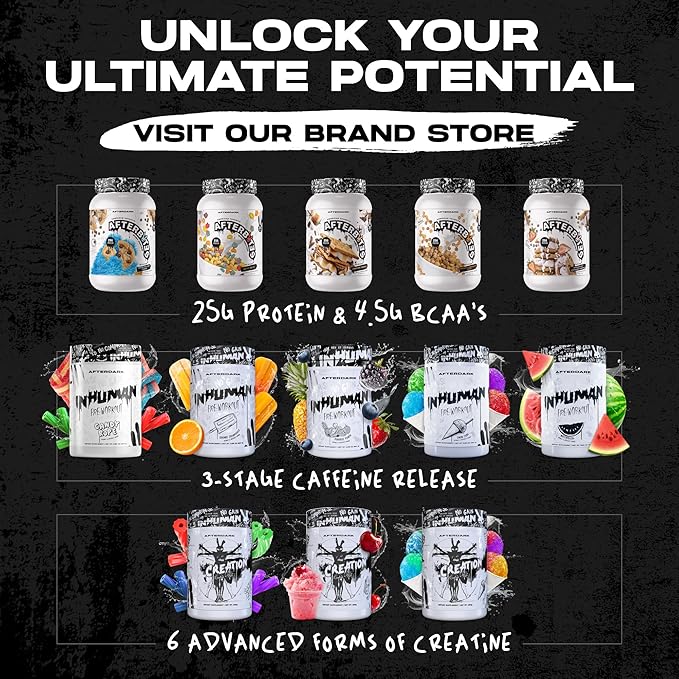 AfterDark Supplements Creation Creatine Monohydrate Powder, 10000mg Creatine Matrix Blend, Promotes Power, Endurance & Muscle Growth, GMP Certified, USA Made, 21 Servings, Snow Cone