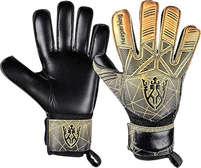 Soccer Goalie Goalkeeper Gloves for Kids Boys Youth & Adult,Latex Strong Grip Palms with Removable Finger Spines Protection Children Football Gloves for Training/Match(Sizes 5-10,6 Styles)