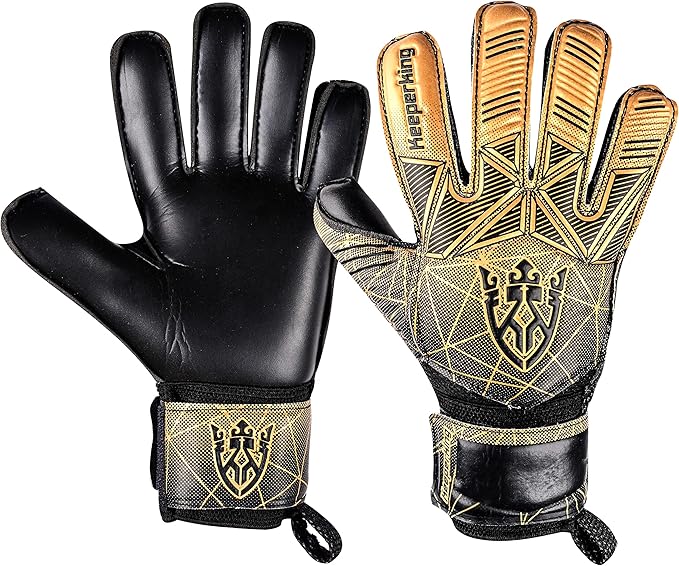 Soccer Goalie Goalkeeper Gloves for Kids Boys Youth & Adult,Latex Strong Grip Palms with Removable Finger Spines Protection Children Football Gloves for Training/Match(Sizes 5-10,6 Styles)