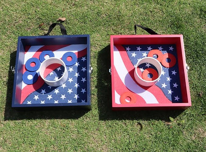 Washer Toss Games Wooden No MDF Includes 8 Washers Reinforced PVC Tube Perfect for Yard Outdoor Games