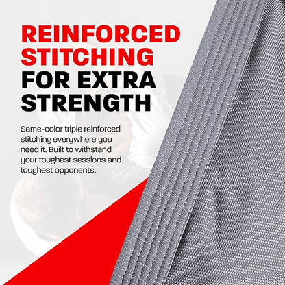 Hawk Sports Brazilian Jiu Jitsu Gi for Men and Women with Jacket, Pants, and White Belt for Martial Arts Training